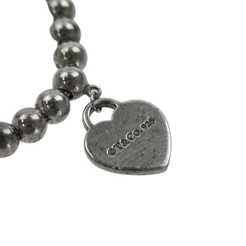 TIFFANY&Co. ティファニー リターン トゥ ミニ ハート ボールチェーン ブレスレット シルバー系【中古】