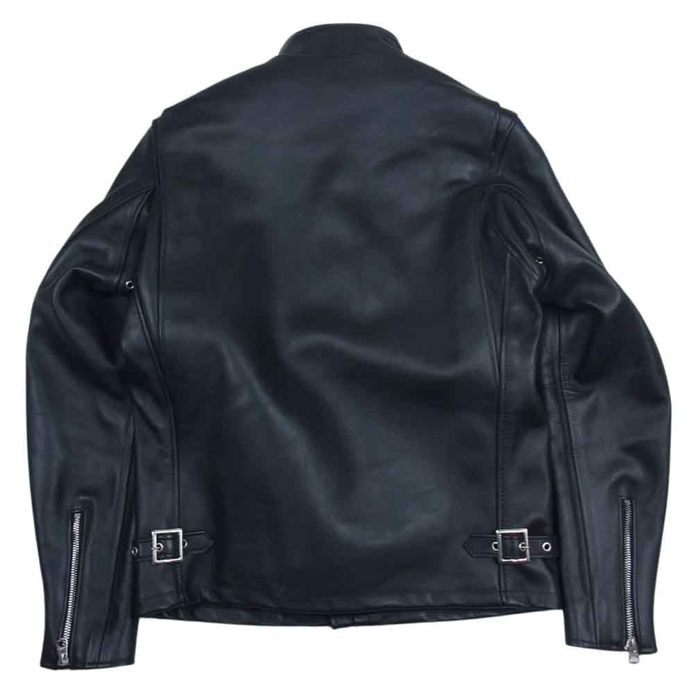 schott ショット Lot641 ボアライナー着脱化 シングル ライダース ジャケット 牛革  ブラック系 36【美品】【中古】