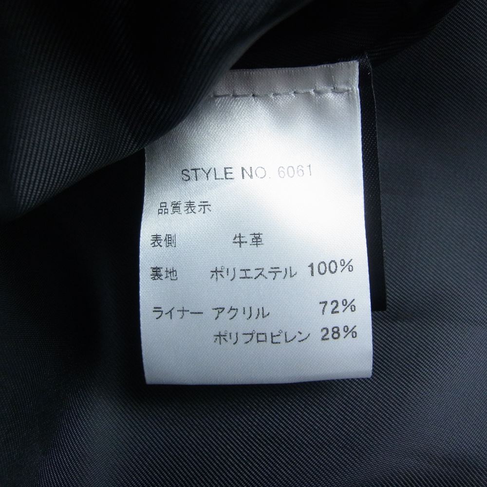 schott ショット Lot641 ボアライナー着脱化 シングル ライダース ジャケット 牛革  ブラック系 36【美品】【中古】