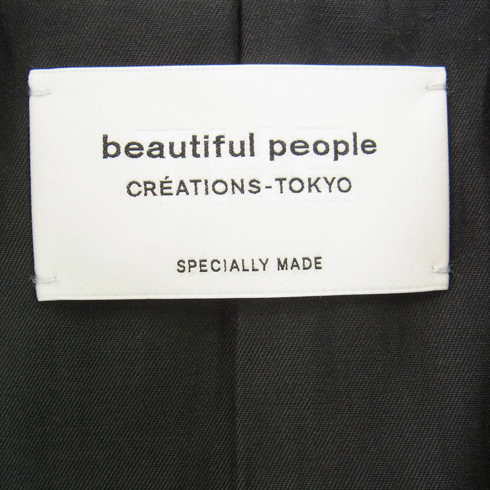 beautiful people ビューティフルピープル 1001402821 vintage leather THE a riders jacket sheep leather ダブル ライダース ジャケット  ブラック系 180(MEN M)【極上美品】【中古】