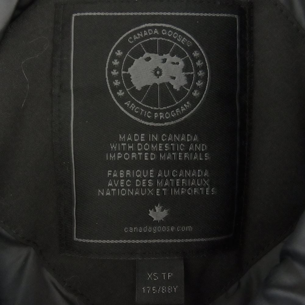 CANADA GOOSE カナダグース 3426MB 22AW BLACK LABEL ブラック レーベル CHATEAU PARKA シャトー パーカー ダウン ジャケット コート カナダグースジャパンタグ ブラック系 XS【中古】