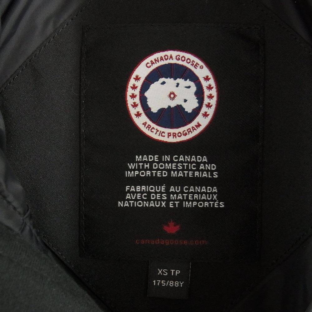 CANADA GOOSE カナダグース 3805M CARSON PARKA カーソン パーカー ダウン ジャケット コート ブラック系 XS【中古】