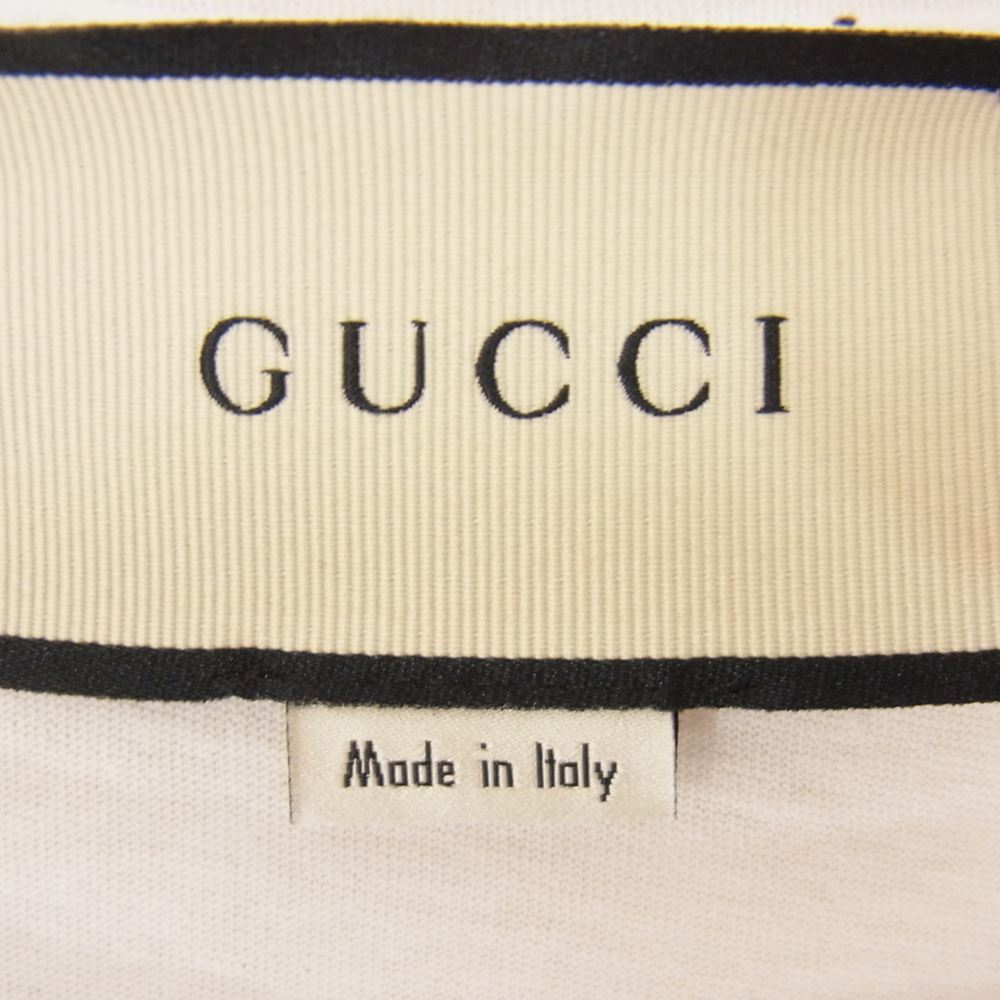 GUCCI グッチ 440103-x3f05 ウォッシュド オーバーサイズ 半袖 Tシャツ ホワイト系 S【中古】