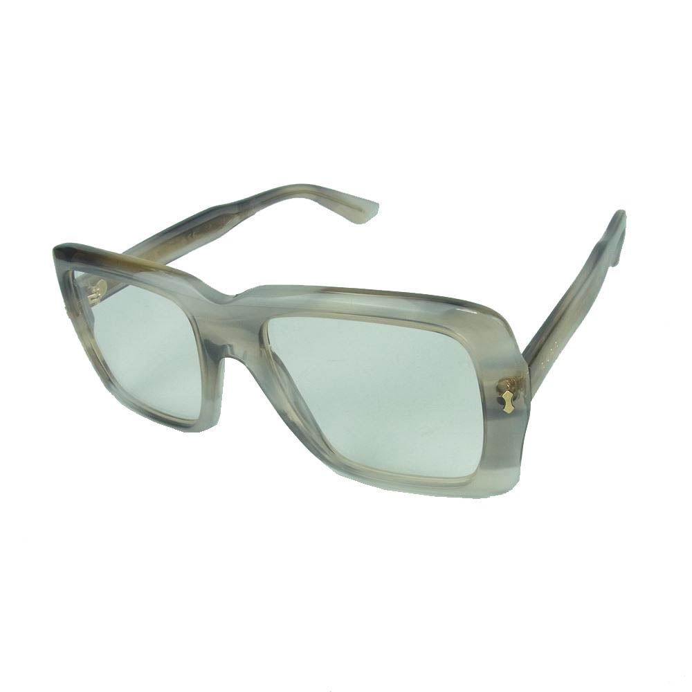 GUCCI グッチ c0uc203530 スクエア サングラス イタリア製 グレー系 53□21-145【中古】