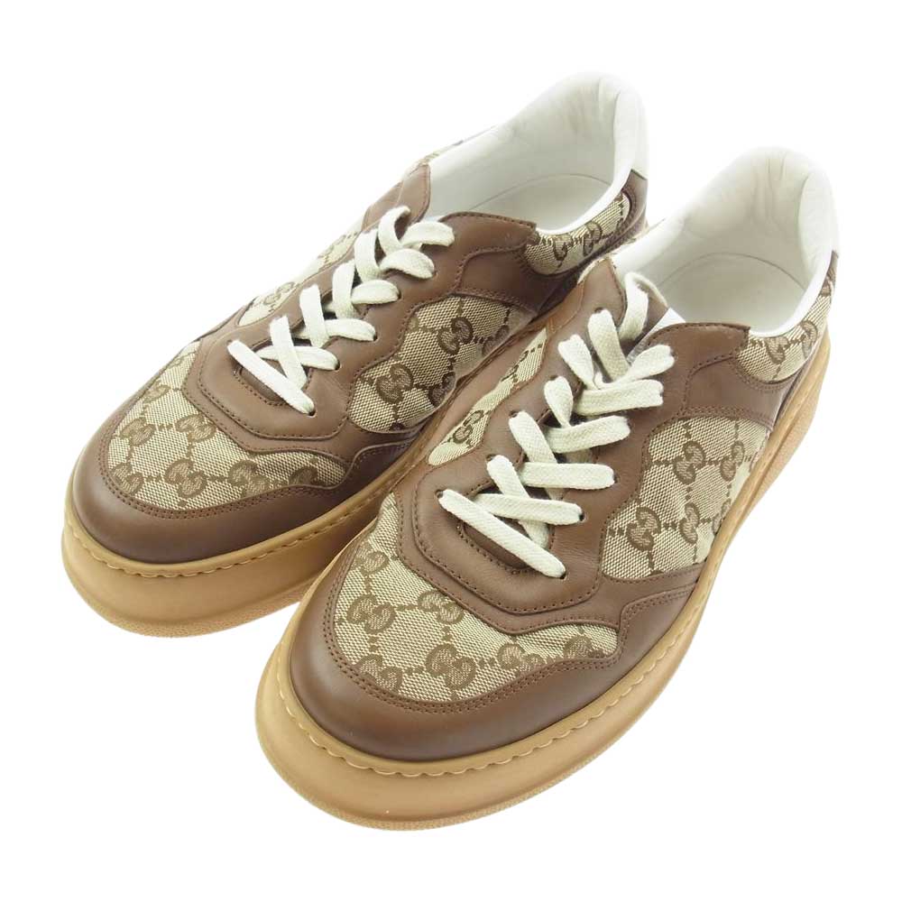 GUCCI グッチ 675840 UPG20 2866 GG Sneaker ジージー ローカット スニーカー ブラウン系 9【中古】