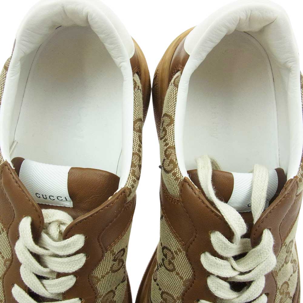 GUCCI グッチ 675840 UPG20 2866 GG Sneaker ジージー ローカット スニーカー ブラウン系 9【中古】