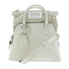 MAISON MARGIELA メゾンマルジェラ S56WG0082 5AC MINI ミニ レザー ショルダー ハンド バッグ 牛革 ホワイト系【極上美品】【中古】