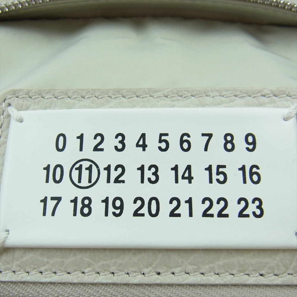 MAISON MARGIELA メゾンマルジェラ S56WG0082 5AC MINI ミニ レザー ショルダー ハンド バッグ 牛革 ホワイト系【極上美品】【中古】