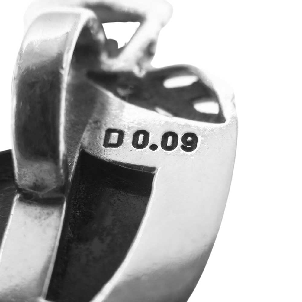 Justin Davis ジャスティンデイビス SPJ117 2 CROWN SHIELD クラウン シールド ペンダントトップ オニキス ダイヤモンド シルバー系【中古】