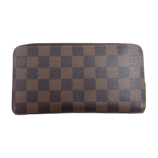 LOUIS VUITTON ルイ・ヴィトン N60015 ダミエ ジッピーウォレット ブラウン ラウンドジップ ウォレット ブラウン系【中古】