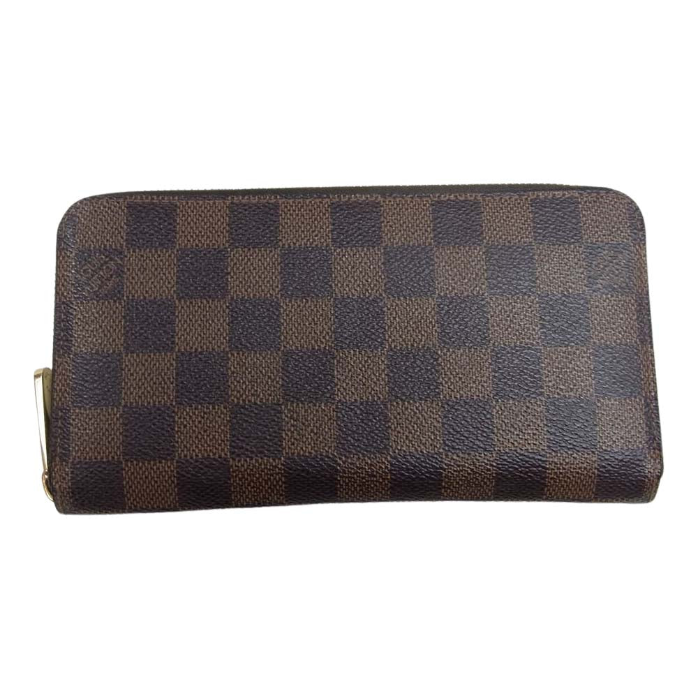 LOUIS VUITTON ルイ・ヴィトン N60015 ダミエ ジッピーウォレット ブラウン ラウンドジップ ウォレット ブラウン系【中古】