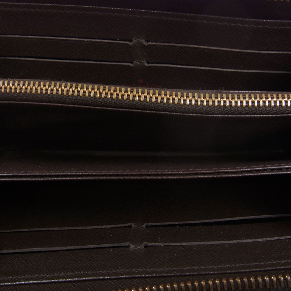 LOUIS VUITTON ルイ・ヴィトン N60015 ダミエ ジッピーウォレット ブラウン ラウンドジップ ウォレット ブラウン系【中古】
