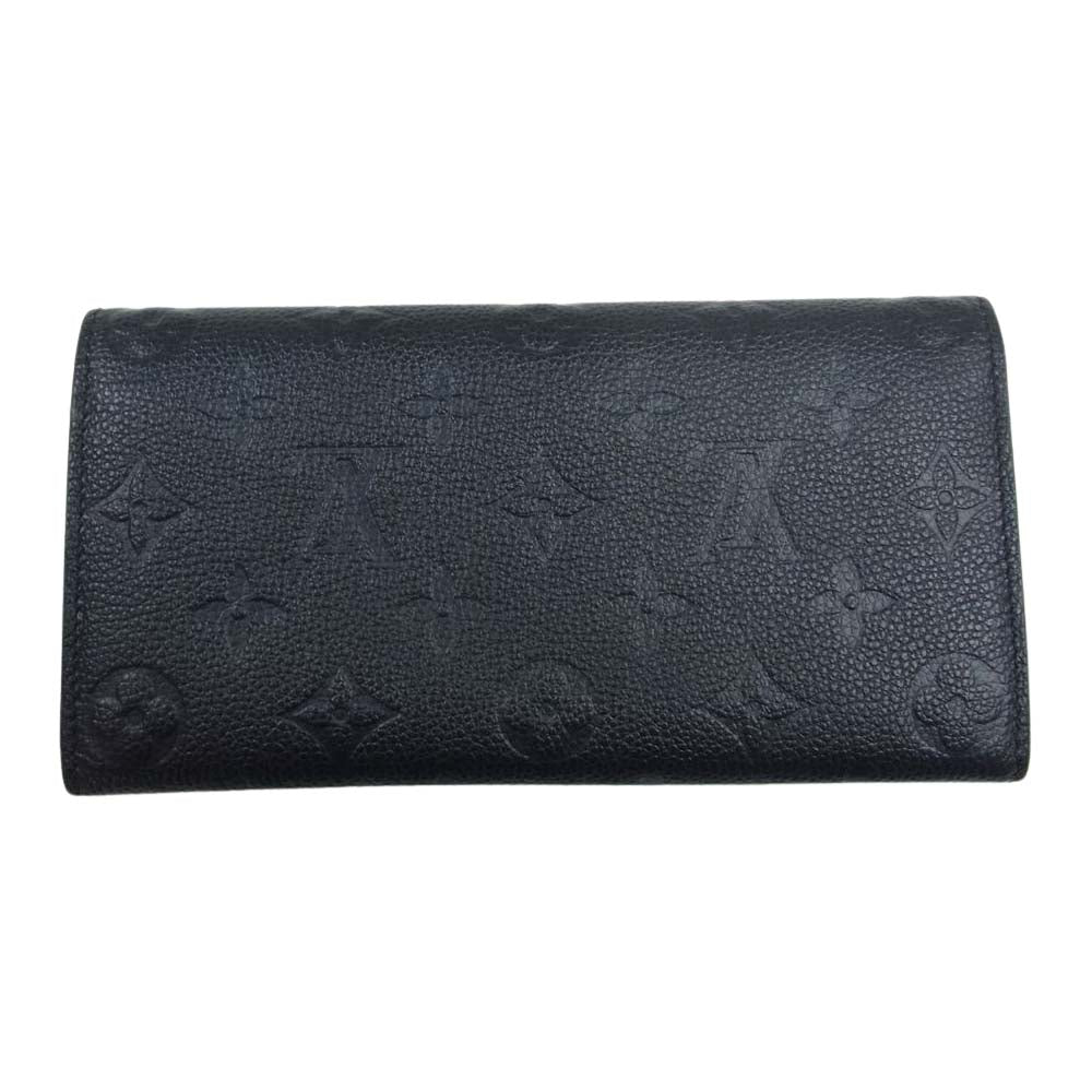 LOUIS VUITTON ルイ・ヴィトン M62369 モノグラム アンプラント ポルトフォイユ・エミリー ノワール 財布 ブラック系【中古】