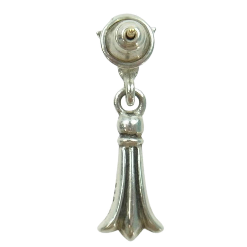 CHROME HEARTS クロムハーツ（原本無） CRSSTAL DRP クロステイル ドロップ ピアス シルバー系【中古】