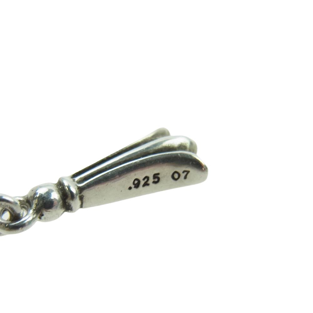 CHROME HEARTS クロムハーツ（原本無） CRSSTAL DRP クロステイル ドロップ ピアス シルバー系【中古】