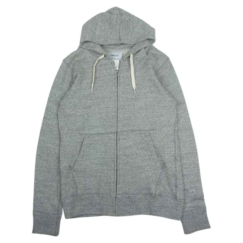 YAECA ヤエカ ZIP PARKA ジップ スウェット パーカー グレー系 L【中古】