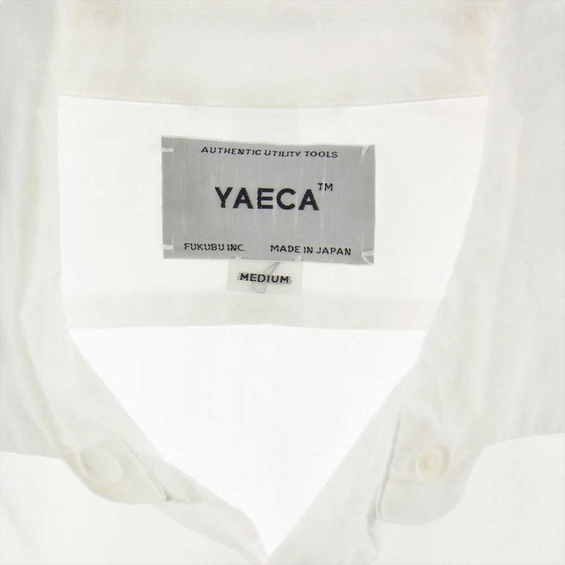 YAECA ヤエカ 12108 COMFORT SHIRT STANDARD コンフォート シャツ 長袖 ホワイト系 M【中古】