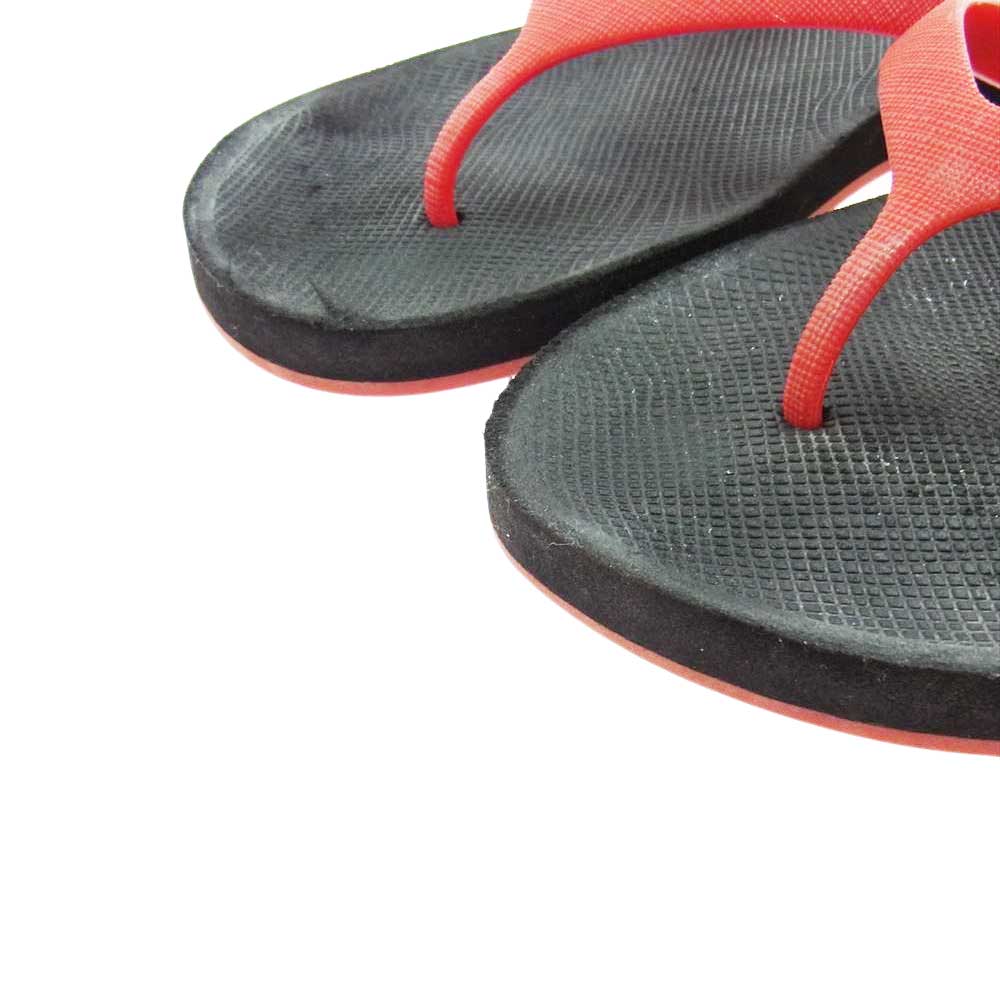 PRADA プラダ ビーチ シャワー サンダル ブラック系 レッド系【中古】