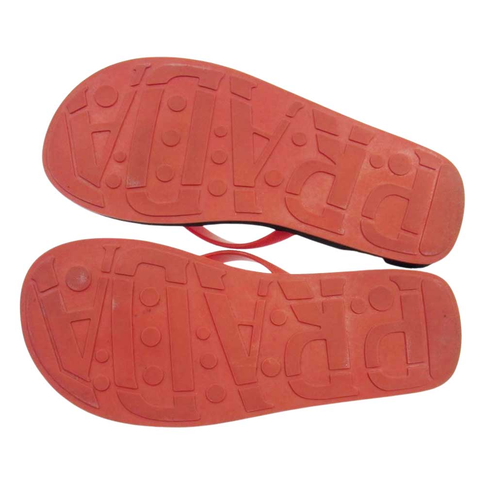 PRADA プラダ ビーチ シャワー サンダル ブラック系 レッド系【中古】