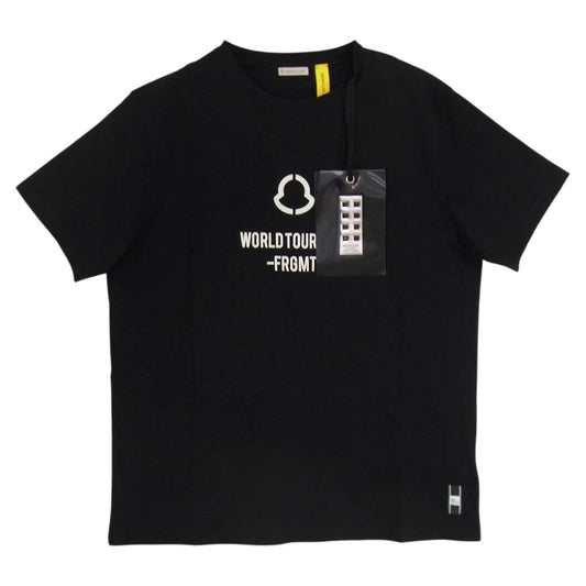 MONCLER モンクレール × FRAGMENT MAGLIA T-SHIRT フラグメント 半袖 Tシャツ  ブラック系 L【中古】