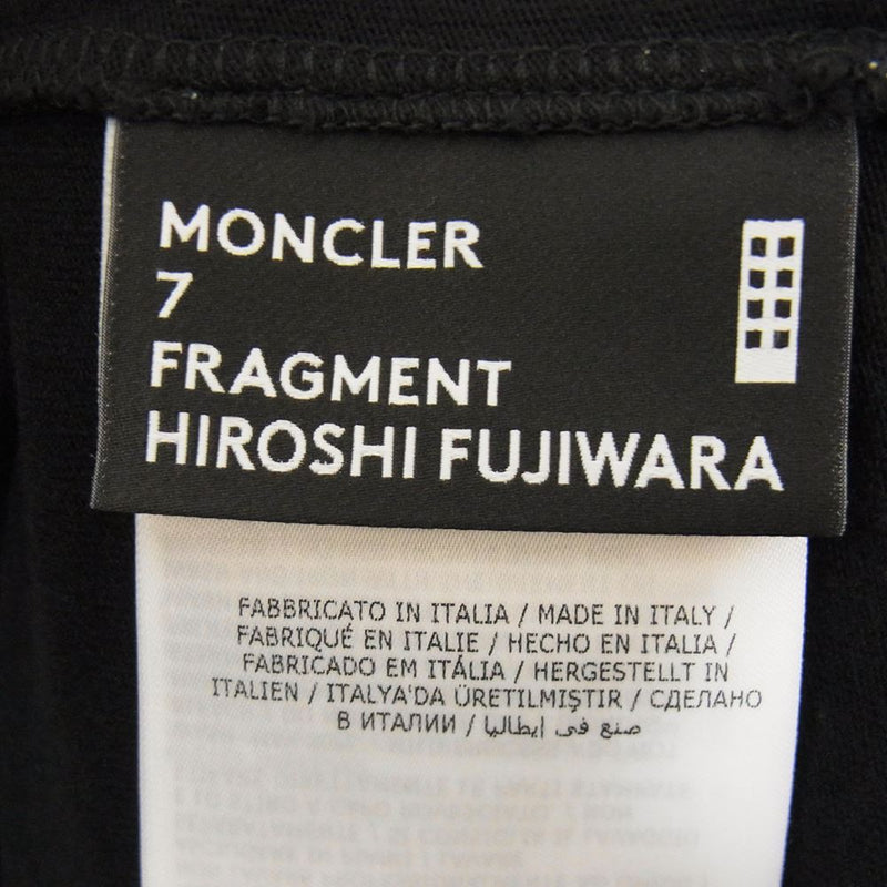 MONCLER モンクレール × FRAGMENT MAGLIA T-SHIRT フラグメント 半袖 Tシャツ  ブラック系 L【中古】