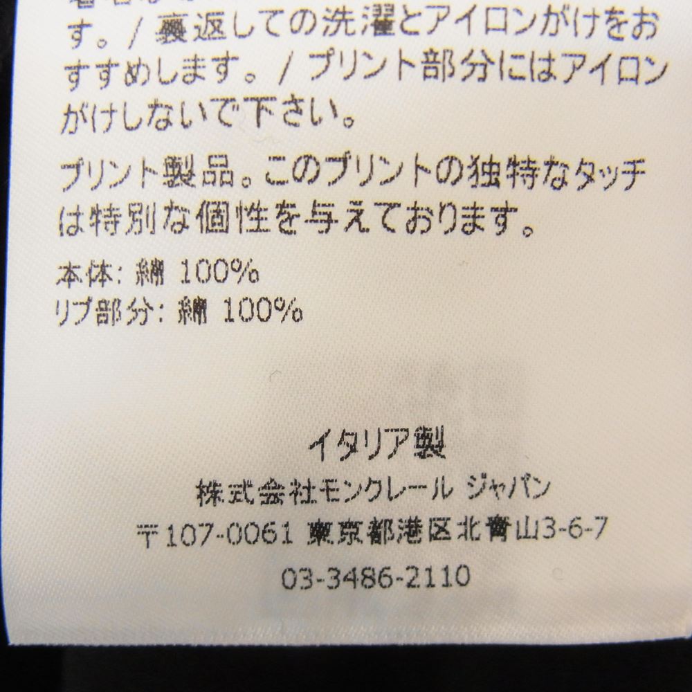 MONCLER モンクレール × FRAGMENT MAGLIA T-SHIRT フラグメント 半袖 Tシャツ  ブラック系 L【中古】