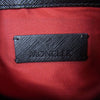 MONCLER モンクレール POUCH LARGE キルティング 切替 レザー クラッチ バッグ ブラック系【中古】