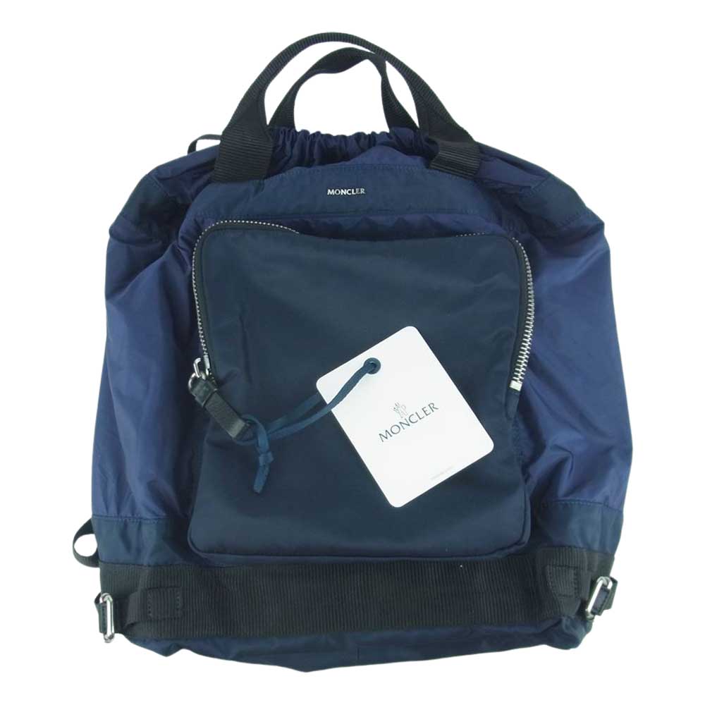 MONCLER モンクレール LIZ BORSA 2WAY リュック ハンド バッグ イタリア製 ネイビー系【中古】