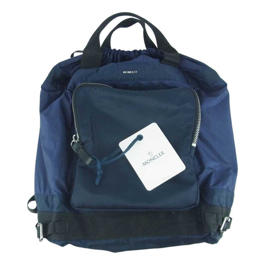 MONCLER モンクレール LIZ BORSA 2WAY リュック ハンド バッグ イタリア製 ネイビー系【中古】