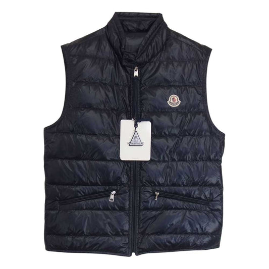 MONCLER モンクレール Gui Extra Lightweight Down Vest ライト ダウン ベスト ネイビー系 1【中古】