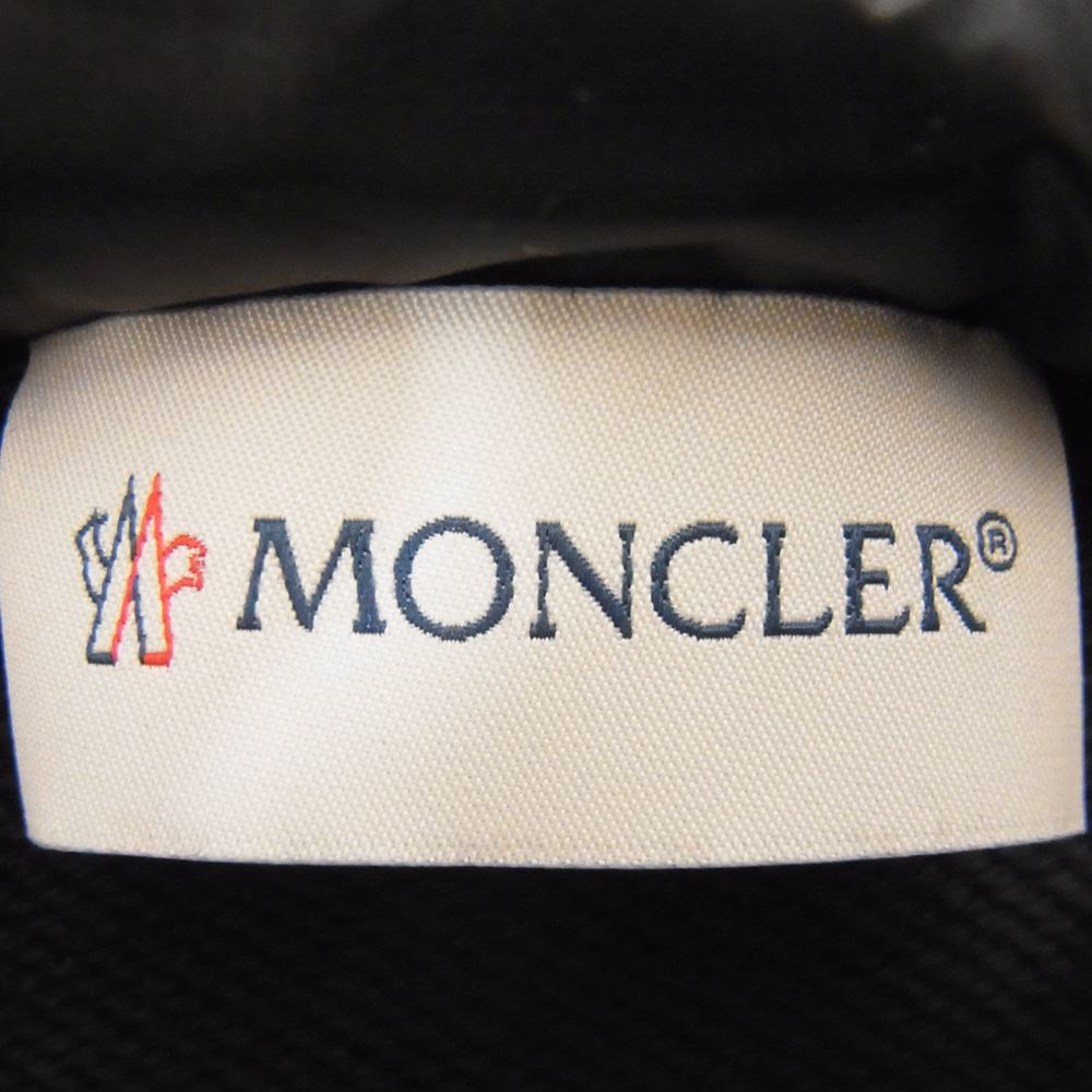 MONCLER モンクレール MAGLIA CARDIGAN ダウン切替 スウェット ジップ パーカー  ブラック系 S【中古】