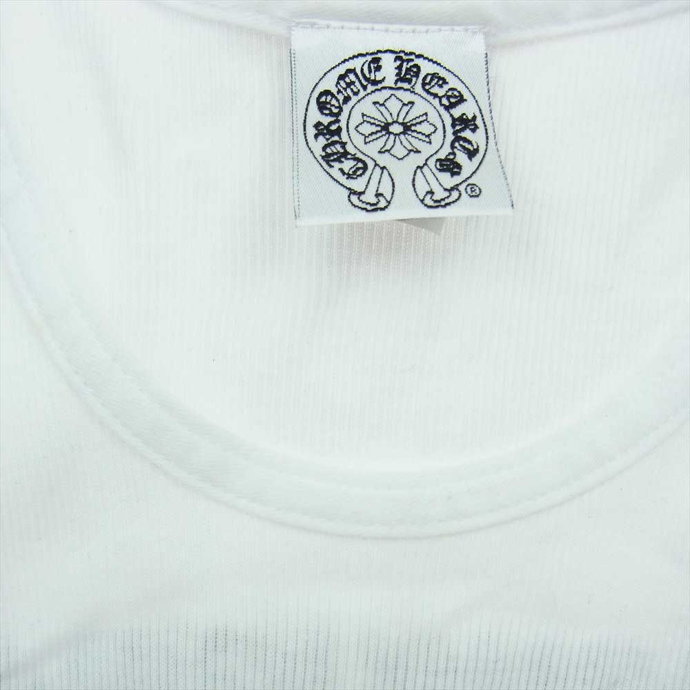 CHROME HEARTS クロムハーツ（原本無） ロゴ プリント タンクトップ ホワイト系 S【中古】