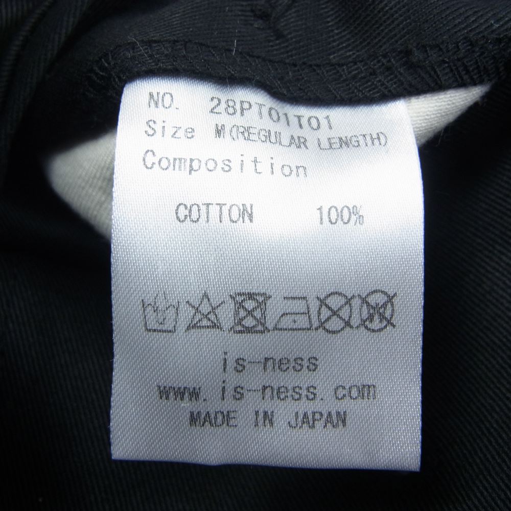 is-ness イズネス 28PT01T01 BALLOON EZ PANTS バルーン パンツ ブラック系 M【中古】