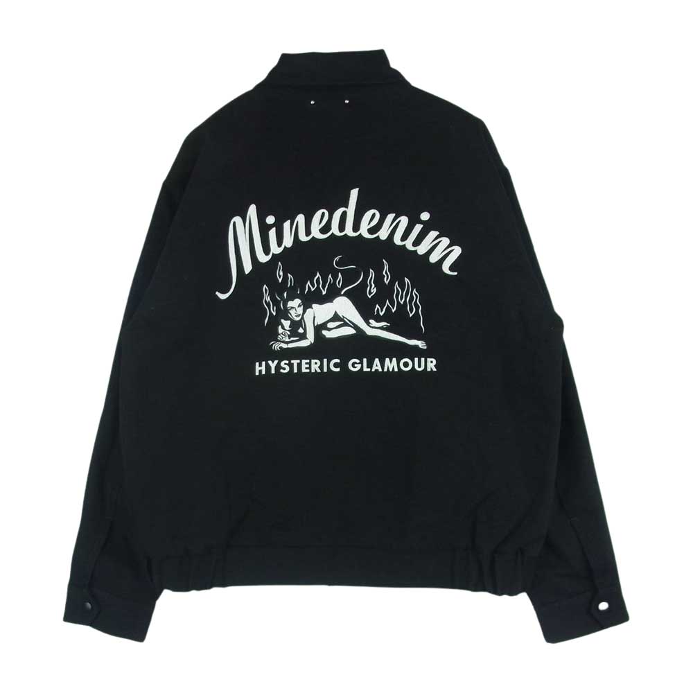 HYSTERIC GLAMOUR ヒステリックグラマー MND-HYS001 MND MINEDENIM F.Black Denim JKT マインデニム 中綿 ジャケット ブラック系 XL【中古】