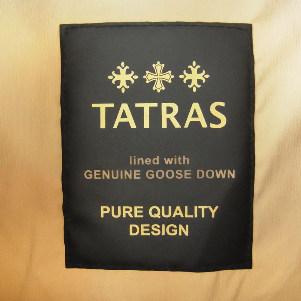 TATRAS タトラス LTA17A4487 国内正規品 AGOGNA アゴーニャ ベルト付き ダウン コート カーキ系 02【中古】