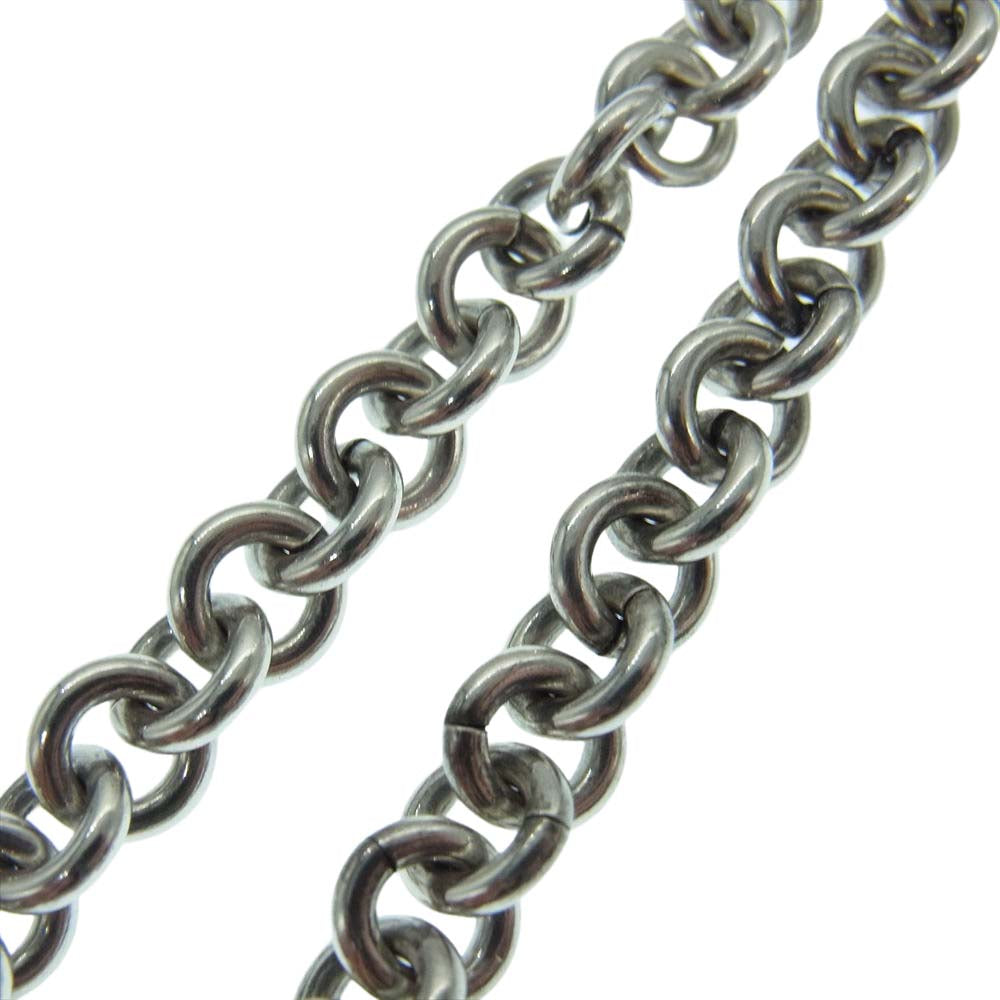 Justin Davis ジャスティンデイビス SNJ115 EMINEM エミネム オニキス クロス ダイヤ チェーン ネックレス  シルバー系【中古】