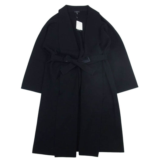 rag & bone ラグアンドボーン WAS20FS031XC31 国内正規品 Emory Wool Sweater Coat ベルト付き ウール ロング カーディガン ブラック系 M/L【新古品】【未使用】【中古】