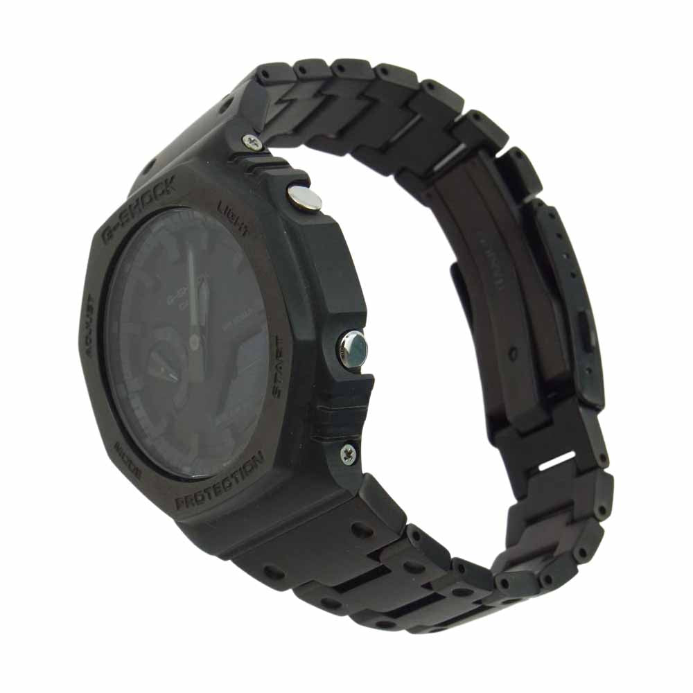 CASIO G-SHOCK カシオ ジーショック GA2100-1A1JF カスタムパーツセット カーボンコアガード 腕時計 ウォッチ ブラック系【美品】【中古】