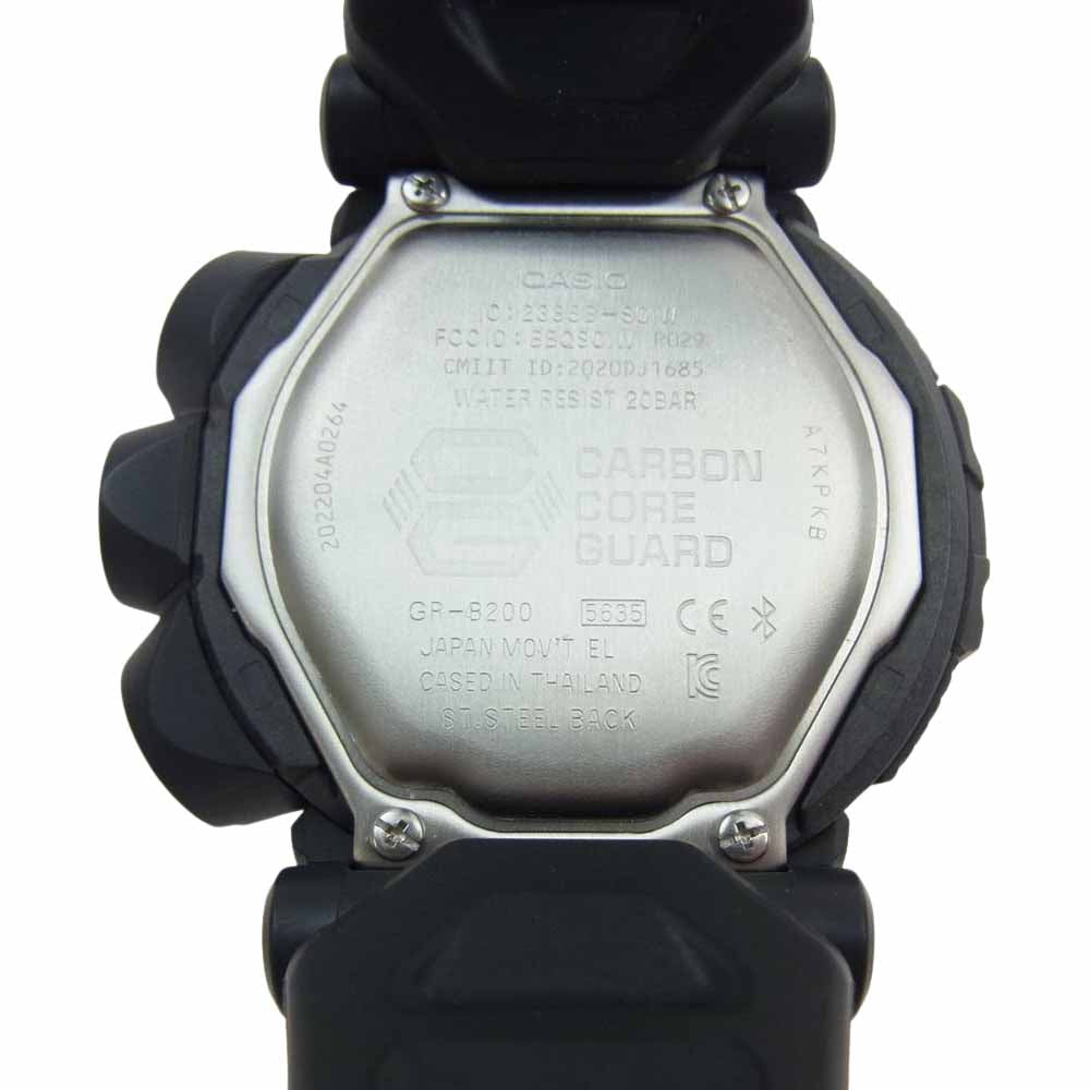 CASIO G-SHOCK カシオ ジーショック GR-B200-1AJF MASTER OF G マスターオブジー GRAVITYMASTER グラビティマスター 腕時計 ウォッチ ブラック系【美品】【中古】