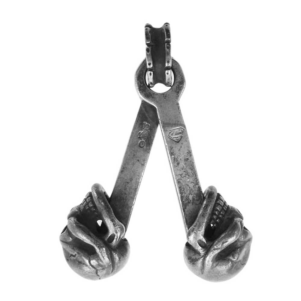 STOPLIGHT ストップライト 2 Skull Piston Top 2スカル ピストン ネックレス トップ シルバー系【中古】