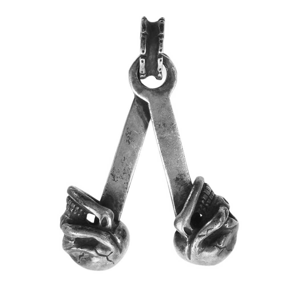 STOPLIGHT ストップライト 2 Skull Piston Top 2スカル ピストン ネックレス トップ シルバー系【中古】