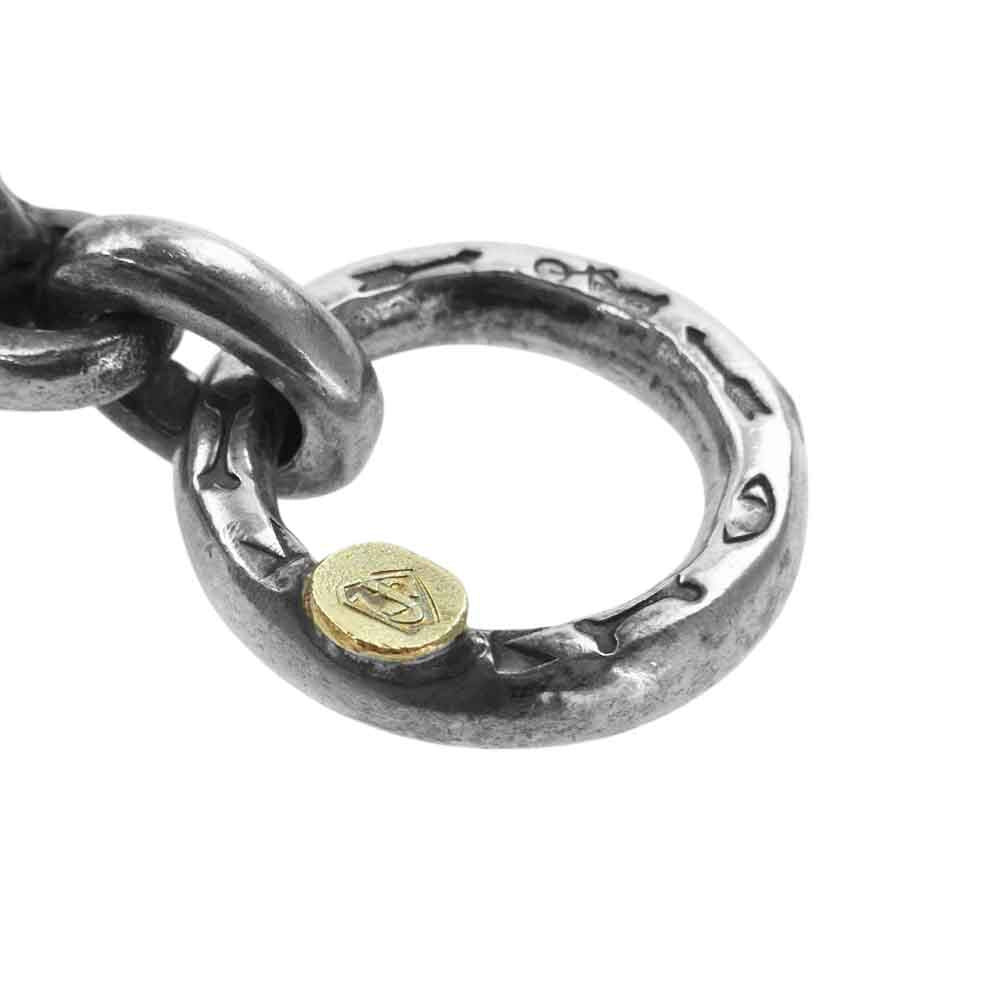 STOPLIGHT ストップライト 2 Skull Link Bracelet 2スカル 金メタル付 リンク ブレス シルバー系【中古】