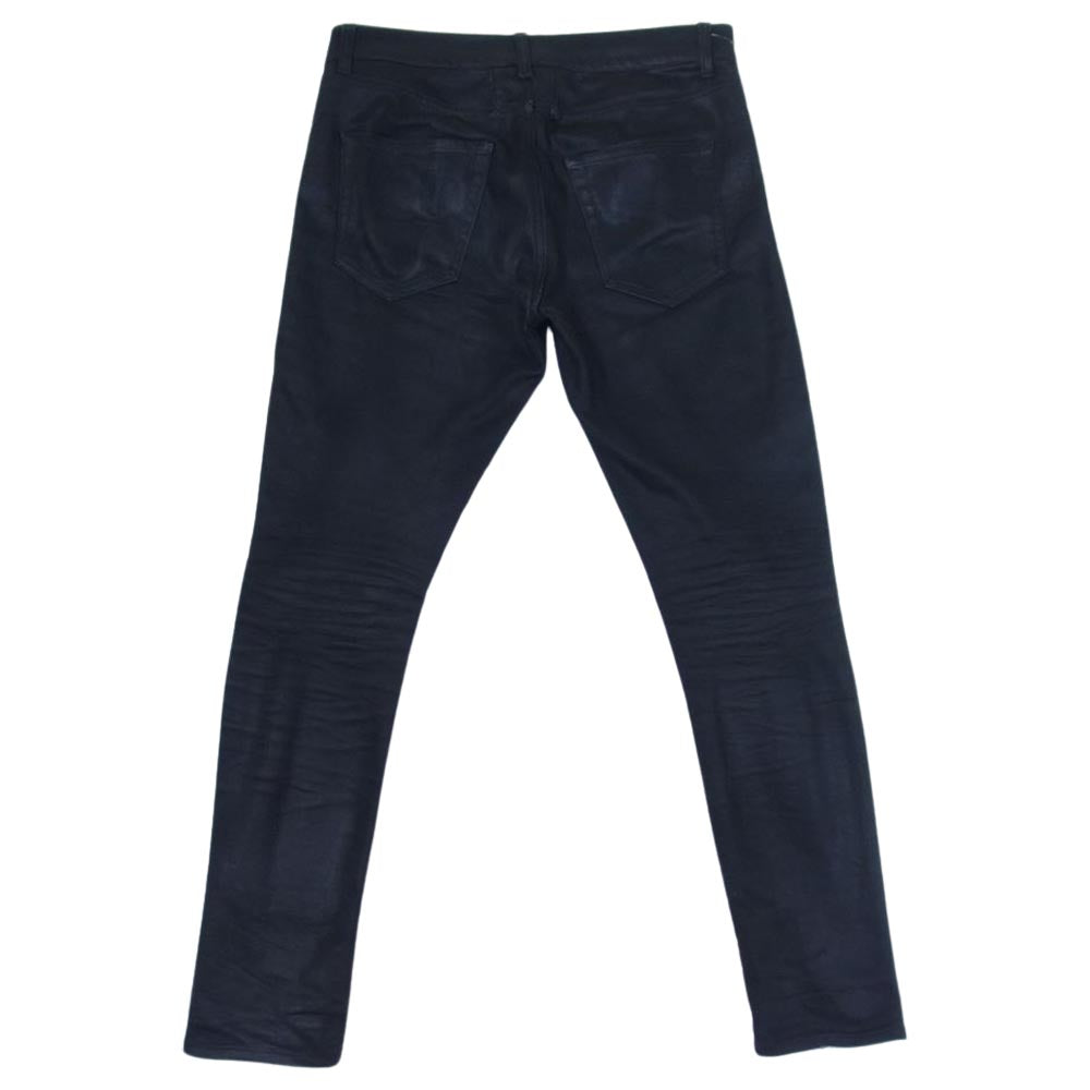 SAINT LAURENT サンローラン 39001 Y824K コーティング スキニー デニム パンツ ブラック系 25【中古】
