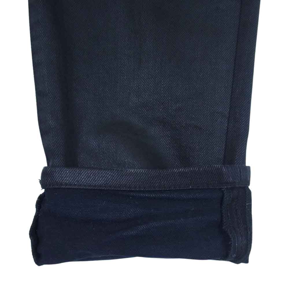 SAINT LAURENT サンローラン 39001 Y824K コーティング スキニー デニム パンツ ブラック系 25【中古】