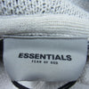 FEAR OF GOD フィアオブゴッド ESSENTIALS エッセンシャルズ Knit Logo Hoodie フロント ロゴ ニット パーカー ベージュ系 グレー系 M【中古】