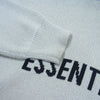 FEAR OF GOD フィアオブゴッド ESSENTIALS エッセンシャルズ Knit Logo Hoodie フロント ロゴ ニット パーカー ベージュ系 グレー系 M【中古】