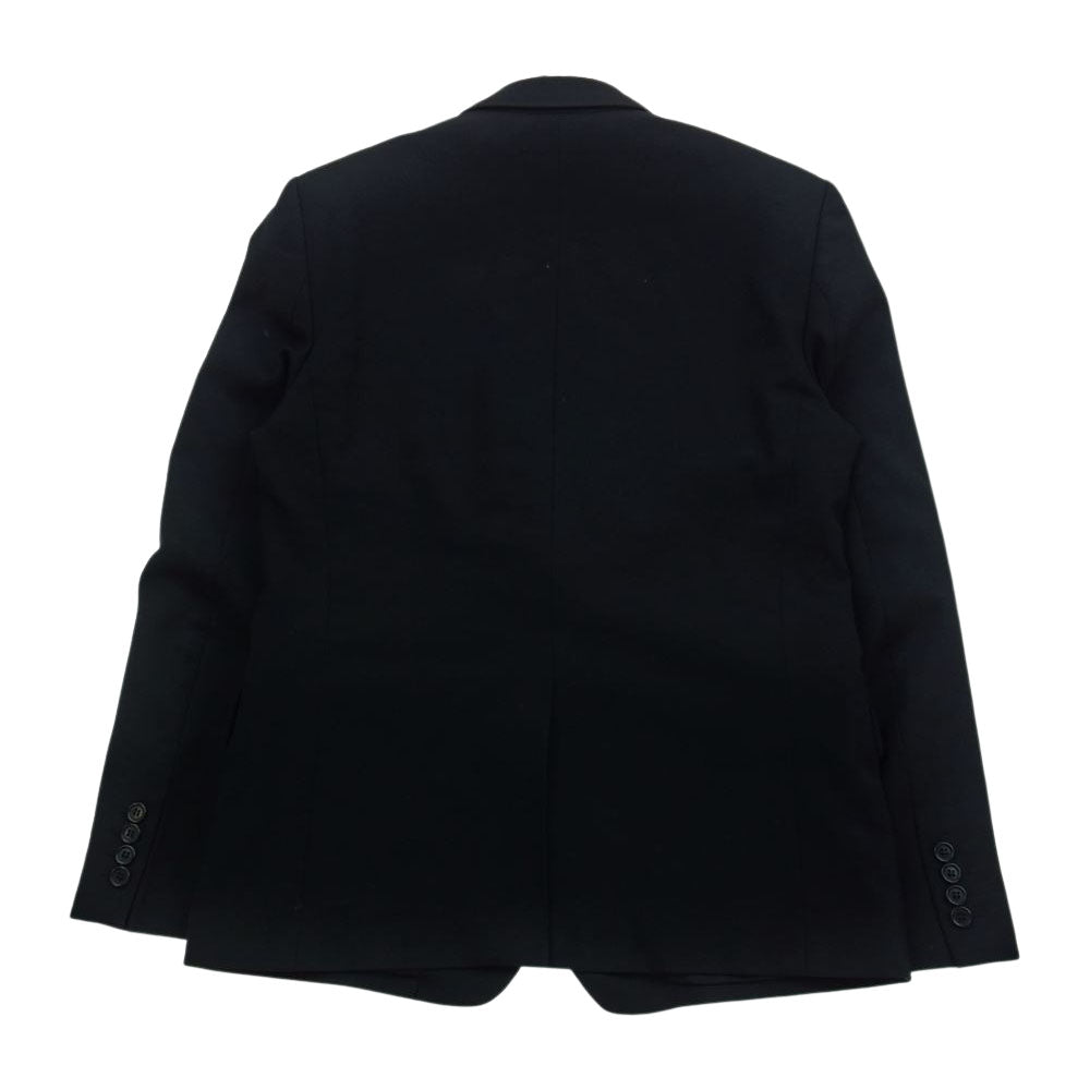 SAINT LAURENT サンローラン 510214 Y404W ノッチドラペル 2B テーラード ジャケット スラックス パンツ セットアップ ブラック系 46【中古】