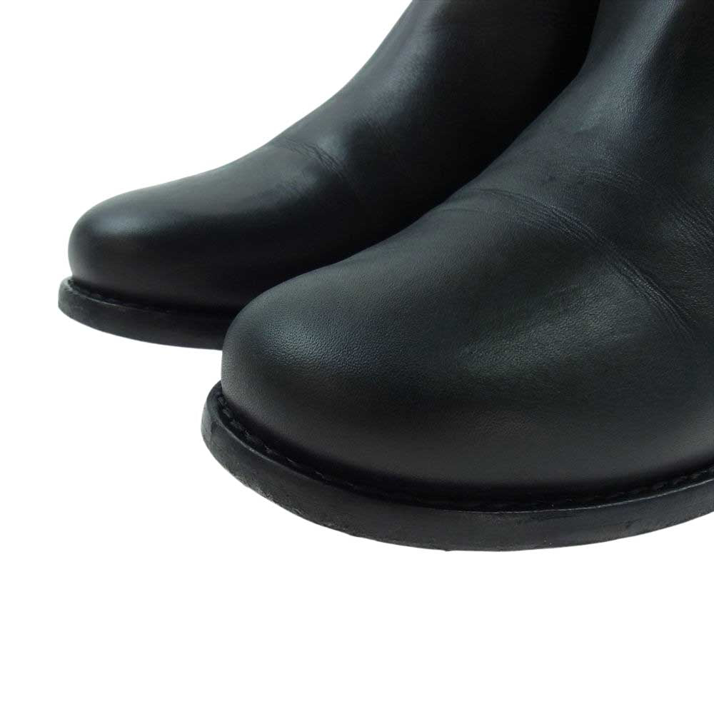 CHANEL シャネル G28390 ココマーク レザー バイカラー  ロング ブーツ ブラック系 シルバー系 37.5【中古】