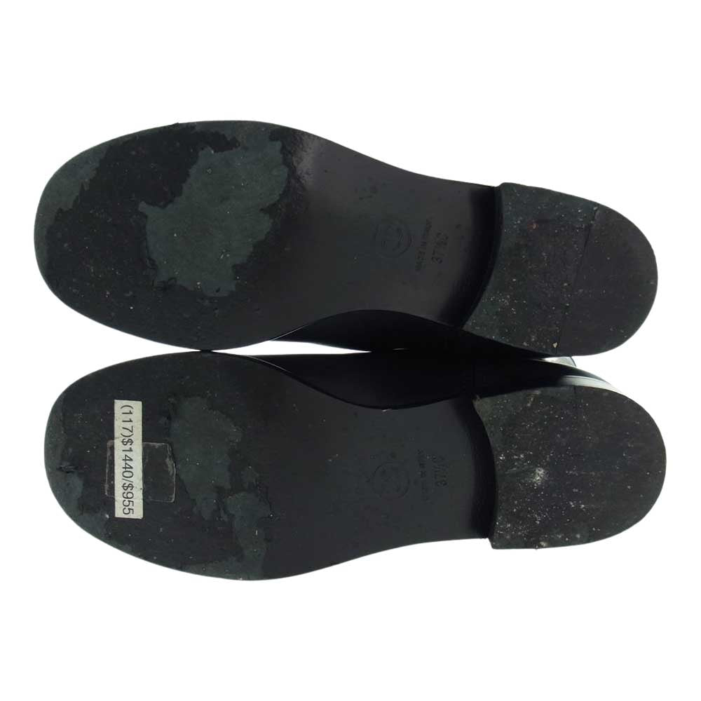 CHANEL シャネル G28390 ココマーク レザー バイカラー  ロング ブーツ ブラック系 シルバー系 37.5【中古】