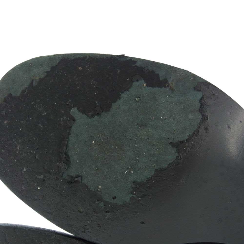 CHANEL シャネル G28390 ココマーク レザー バイカラー  ロング ブーツ ブラック系 シルバー系 37.5【中古】